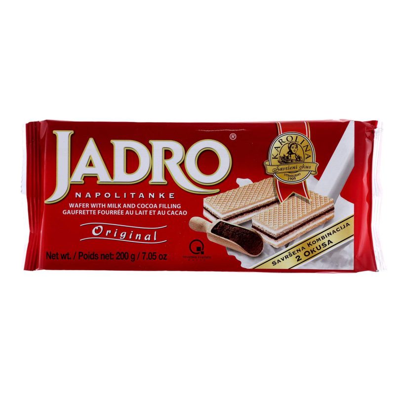 Jadro Napolitanke - Wafer With Milk And Cocoa Filling 200 g