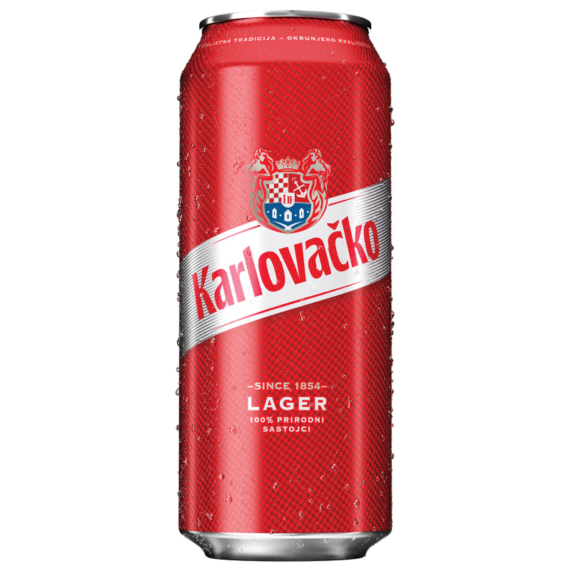 Karlovačko light beer  0,5l - CAN