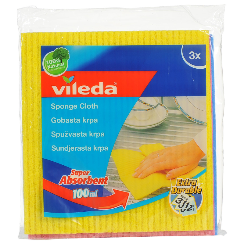 Vileda Sponge Cloth 3/1